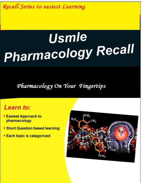 USMLE PHARMACOLOGY RECALL PDF