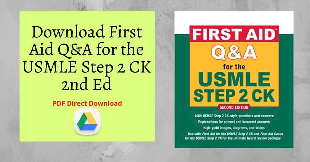 First Aid Q A For The Usmle Step 2 Ck Second Edition Pdf Usmle Materials Updated Usmle Study Data